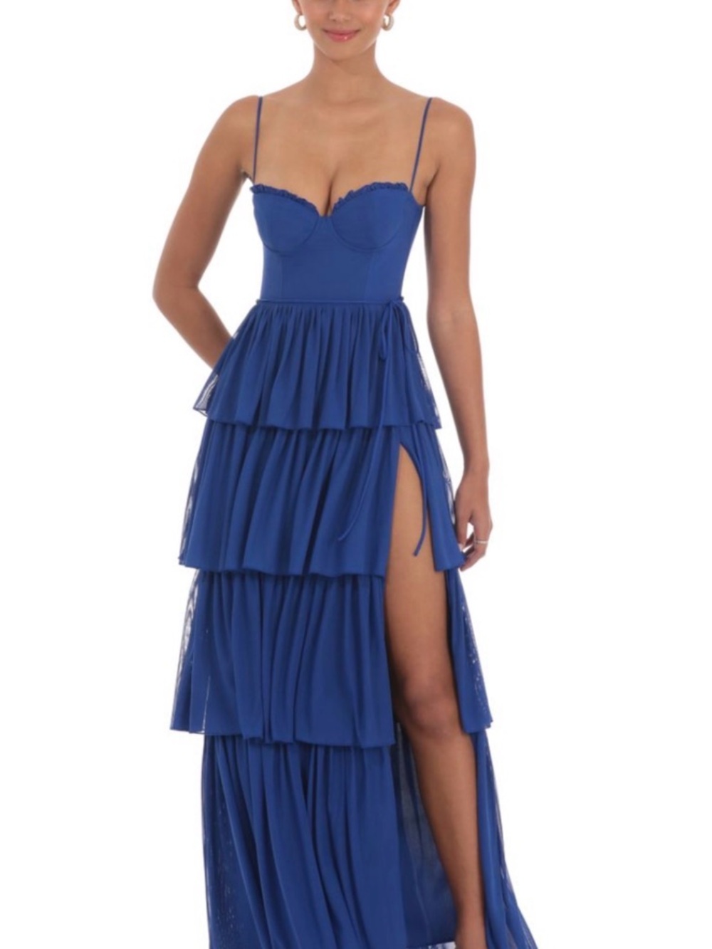 Lucy in the Sky Royal Blue Spaghetti Strap Dress